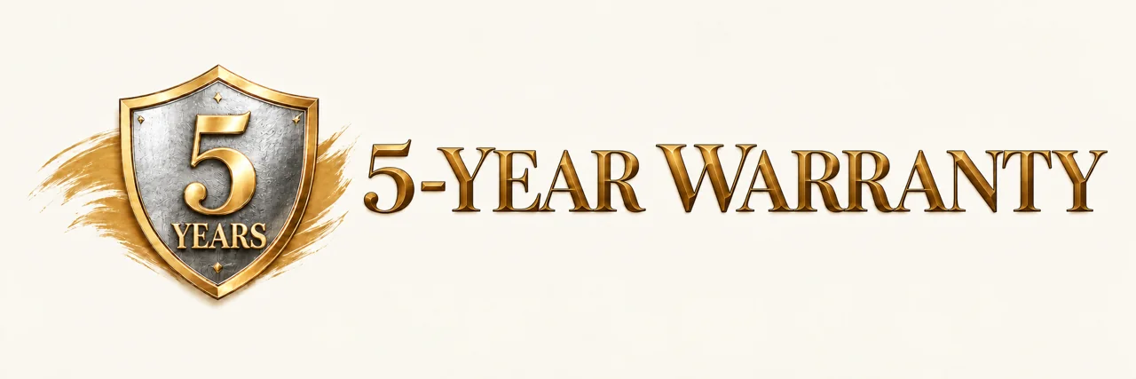 5-year warranty